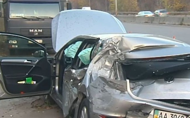 ДТП с автомобилем Лещенко: появилось новое видео