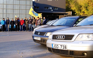 Протест «евробляхеров»: против активистов открыли уголовное производство