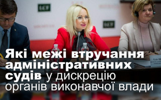 Які межі втручання адміністративних судів у дискрецію органів виконавчої влади