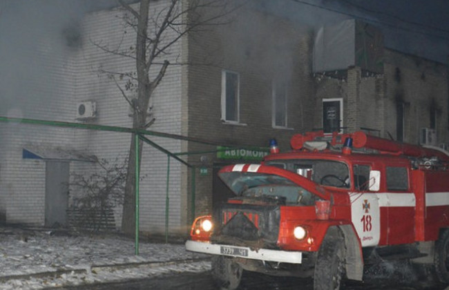 Масштабный пожар в Днепре: горело здание кафе