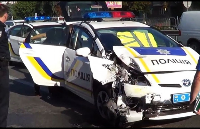 ДТП с полицейскими в Запорожье: есть пострадавшие