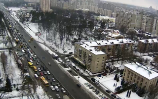 ДТП на проспекте Победы в Киеве: образовалась масштабная пробка