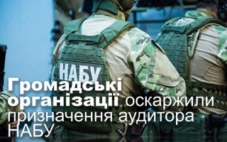 Громадські організації оскаржили призначення аудитора НАБУ