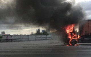 Под Винницей водитель заживо сгорел в грузовике
