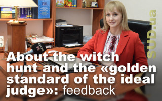 Аbout the witch hunt and the «golden standard of the ideal judge»: feedback