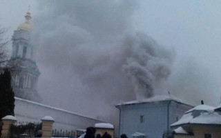 Поджог здания Киево-Печерской лавры: полиция задержала подозреваемого