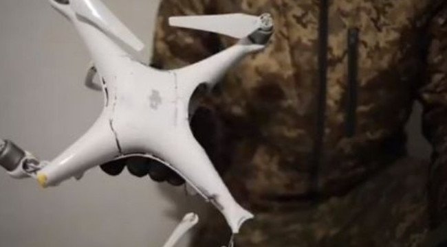 Дрон оккупантов, набитый взрывчаткой, сбили украинские военные