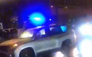 Большое ДТП на площади Победы  в Киеве