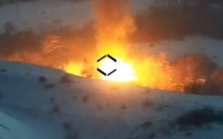 ВСУ точным ударом уничтожили броневик боевиков