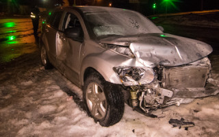 По цепочке: в Киеве произошло тройное ДТП с участием иномарок