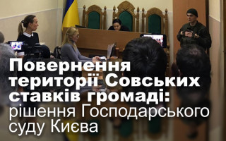Повернення території Совських ставків громаді: рішення Господарського суду Києва