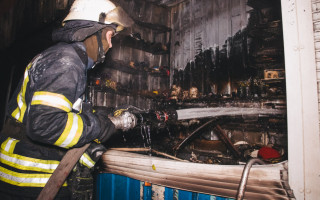 Пожар в Киеве: на Левобережной горел рынок