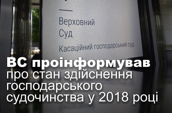ВС проінформував про стан здійснення господарського судочинства у 2018 році