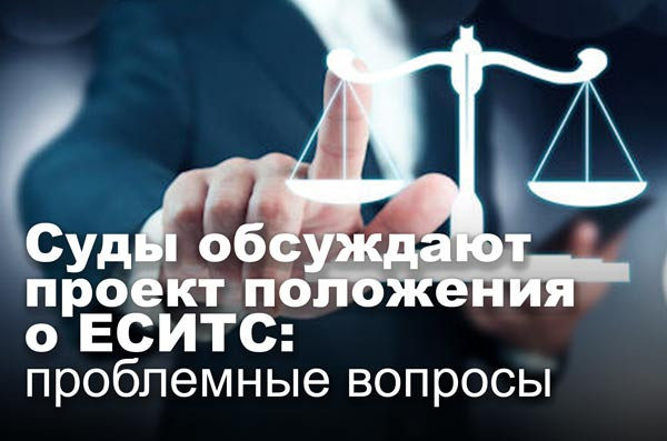Суды обсуждают проект положения о ЕСИТС: проблемные вопросы