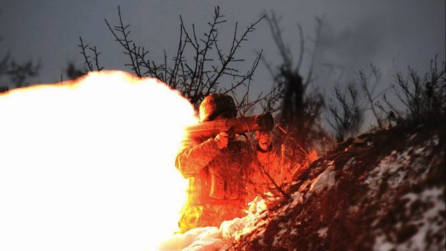 Огневую точку боевиков уничтожили ВСУ на Донбассе
