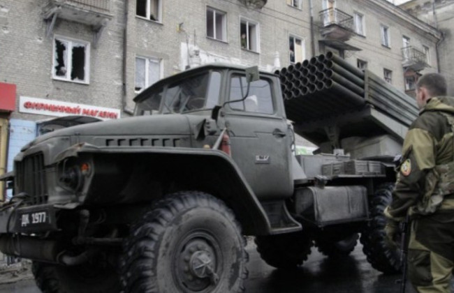 У бойовиків викрали «Град» у центрі Донецька