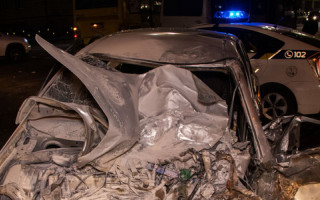 Протаранил автобус и две легковушки: появилось видео момента ДТП