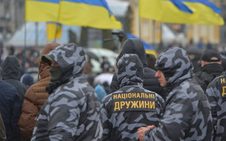 Столкновения в Ивано-Франковске: Нацкорпус снова подрался с копами