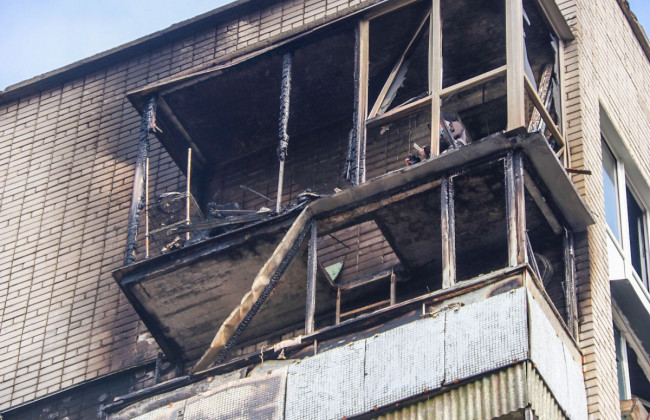 Пожар в высотке Киева: в квартире находился ребенок