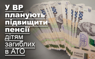 У ВР планують підвищити пенсії дітям загиблих в АТО