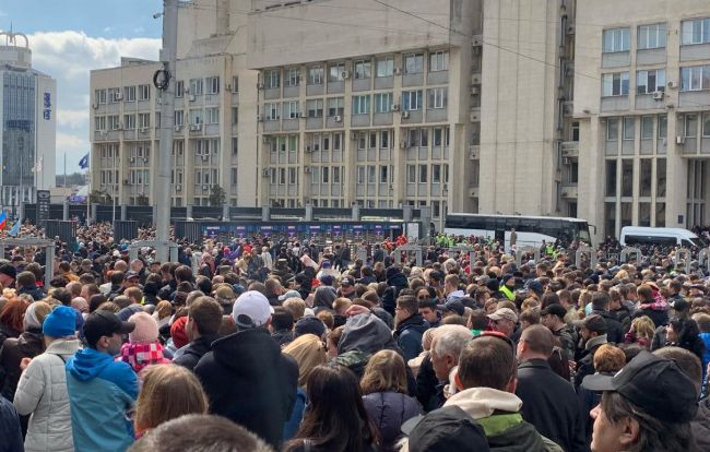 Полиция сообщила, как прошли дебаты на «Олимпийском»