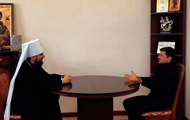 Зеленский встретился с митрополитом Епифанием