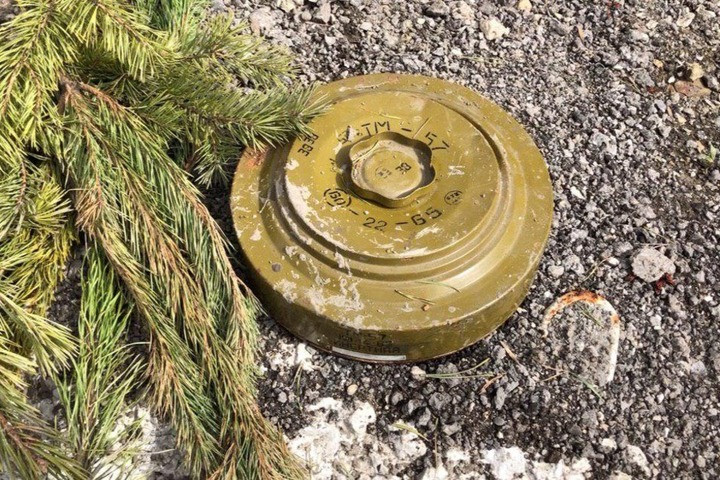 Опасная находка: в Киеве посреди улицы обнаружили мину
