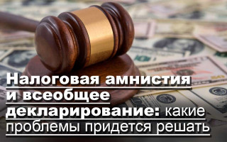 Налоговая амнистия и всеобщее декларирование: какие проблемы придется решать