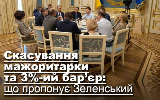 Скасування мажоритарки та 3%-ий бар’єр: що пропонує Зеленський