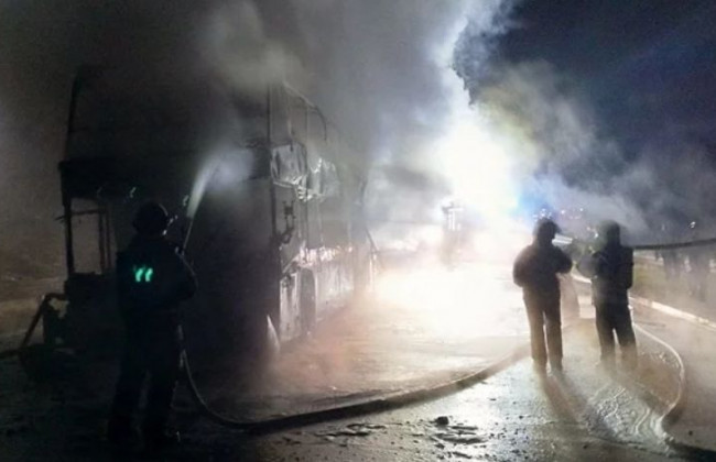 ЧП в Польше: сгорел украинский автобус