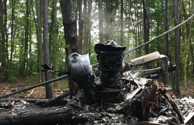 Падіння військового гелікоптера на Рівненщині: ДБР розслідує обставини події