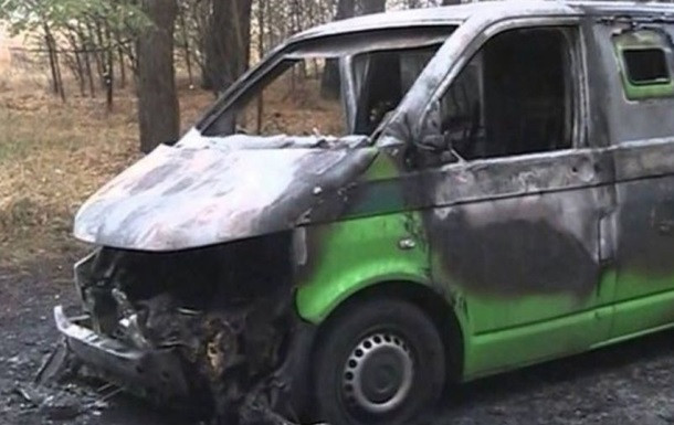 Под Луганском неизвестные взорвали инкассаторский автомобиль: подробности