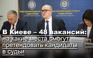 В Киеве — 48 вакансий: на какие места смогут претендовать кандидаты в судьи