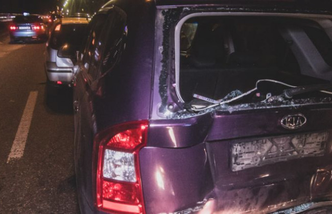 В Киеве произошло масштабное ДТП с участием автобуса из Беларуси