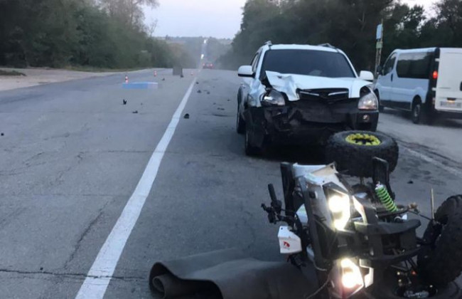 Смертельное ДТП в Запорожье: квадроцикл врезался во внедорожник