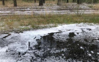 В Київській області випав сніг посеред літа