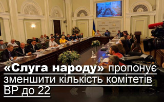 «Слуга народу» пропонує зменшити кількість комітетів ВР до 22
