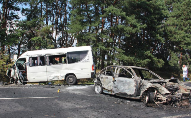 В аварії під Житомиром постраждало 24 людини: поліцейські розповіли подробиці
