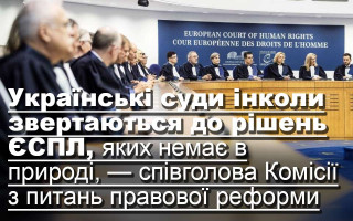 Українські суди інколи звертаються до рішень ЄСПЛ, яких немає в природі, — співголова Комісії з питань правової реформи