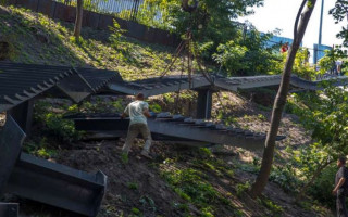 Киевлянам на заметку: в центре столицы появится лестница с подсветкой