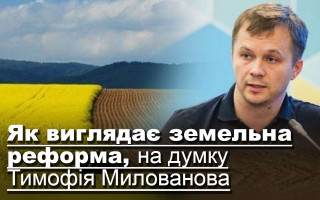 Як виглядає земельна реформа, на думку Тимофія Милованова