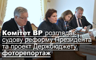 Комітет ВР розглядає судову реформу Президента та проект Держбюджету, фоторепортаж