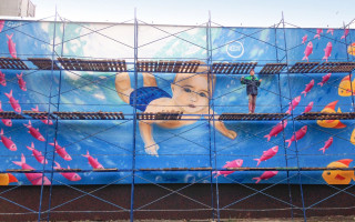 Киевлян впечатлили новым муралом на Березняках