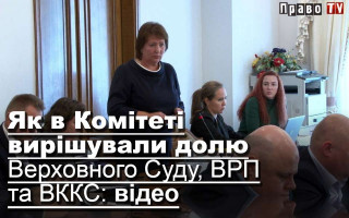 Як в Комітеті вирішували долю Верховного Суду, ВРП та ВККС: відео