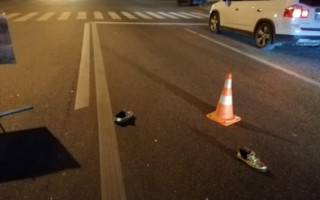 В Харькове машина на скорости сбила девушку: на дороге осталась только обувь