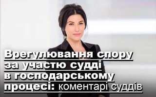 Врегулювання спору за участю судді в господарському процесі: коментарі суддів