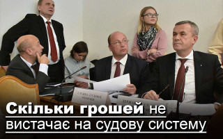 Скільки грошей не вистачає на судову систему
