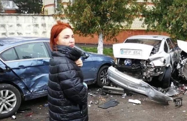 Пьяное ДТП под Киевом: женщина на джипе протаранила 6 машин