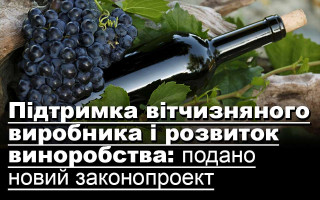 Підтримка вітчизняного виробника і розвиток виноробства: подано новий законопроект