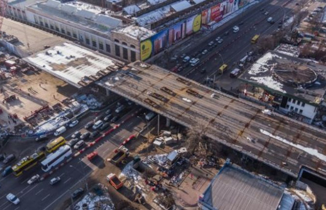 Строительство Шулявского моста: завершился очередной этап